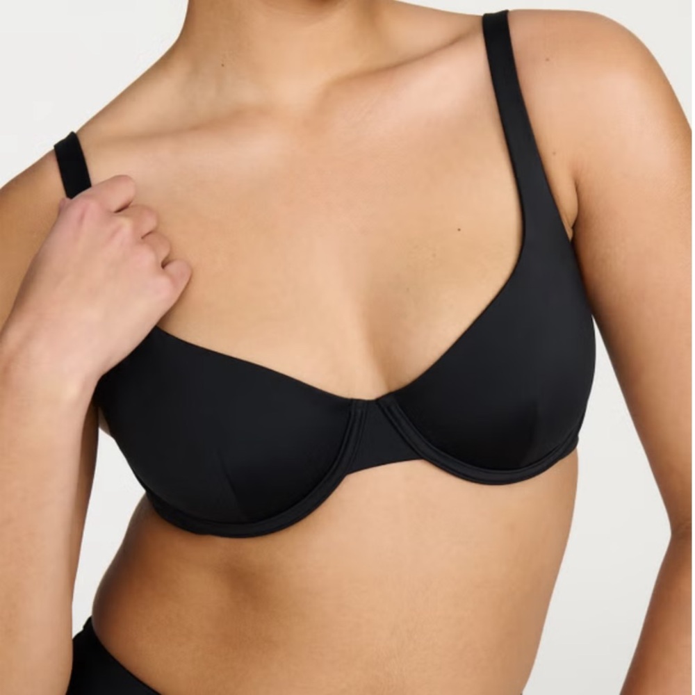 CUUP Black Underwire scoop bikini
